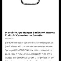 manubrio per sportster