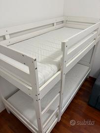 Letto a castello bianco Ikea