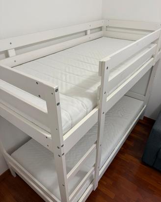 Letto a castello bianco Ikea