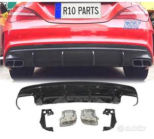 DIFFUSORE MERCEDES CLA W117 13-15 LOOK A45 NERO LU