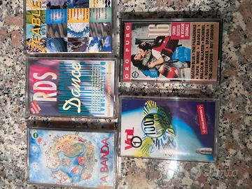 5 cassette di compilation successi vintage