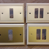 Vimar Tiziano 7000 placche 1/2 fori oro o argento