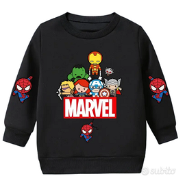 Marvel felpa nera NUOVA taglia 8 anni