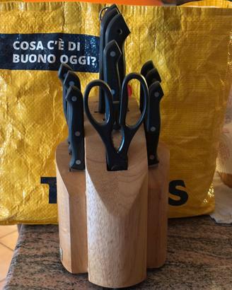 Ceppo coltelli in legno