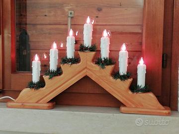 Candeliere di Natale originale Svedese in legno