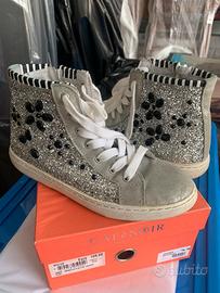 Sneakers donna cafe’ noir tg.38