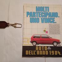 rivista vintage con portachiavi LOMBARDINI MOTORI