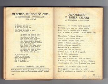 Antico libretto canzoni Messaggerie Musicali