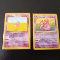 Slowpoke & Slowbro – Fossil Prima Edizione – Lotto