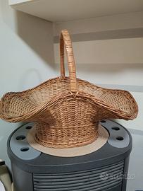 Cesto Vimini Vintage molto grande 