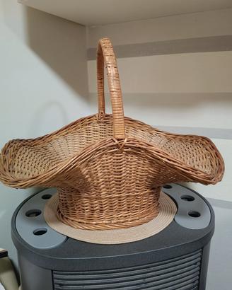 Cesto Vimini Vintage molto grande 