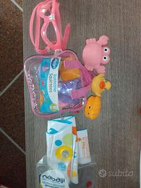 Set completo:Maschera+pupazzi+braccioli+zaino