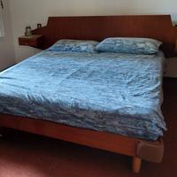 Letto con comodini anni 50-60