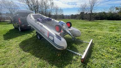 Honwave T40 con Honda BF20 e carrello Cresci
