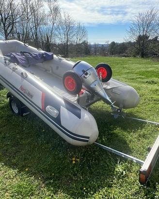 Honwave T40 con Honda BF20 e carrello Cresci