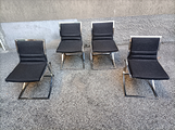 Quattro sedie design anni 70 Marcello cuneo