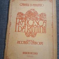 Libretto Opera Francesca da Rimini 1914 D'Annunzio