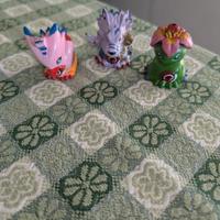 Digimon figure - Biyomon,WereGarurumon e Palmon