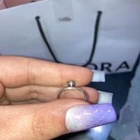 Anello solitario con pietra cuore