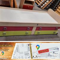 Codice: 249066 LETTO SINGOLO CON STRUTTURA COLORE