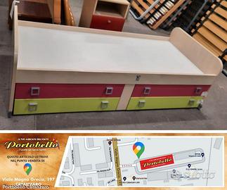 Codice: 249066 LETTO SINGOLO CON STRUTTURA COLORE