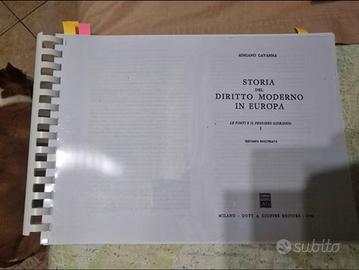 storia del diritto moderno in Europa 