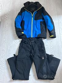 Completo giacca  e pantaloni Spyder in goretex
