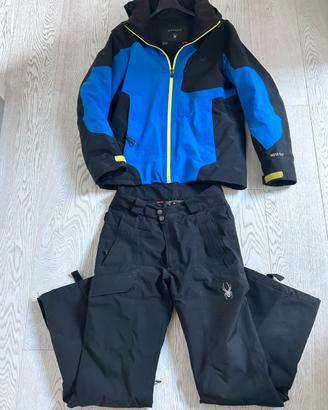 Completo giacca  e pantaloni Spyder in goretex