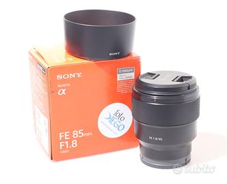 OBIETTIVO SONY FE 85 MM F/1.8. E-MOUNT. GARANZIA.