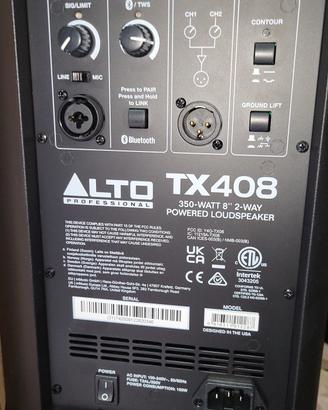 cassa attiva alto tx 408  bluetooth