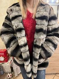 Pelliccia di cincillà da donna – taglia M