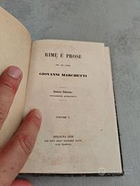 Rime e Prose Giovanni Marchetti 1850
