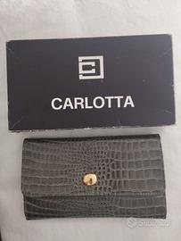 portafoglio vintage pelle/cocco