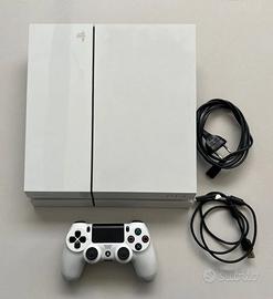 Playstation PS4 bianca 500gb controller più giochi