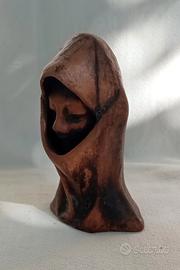 Scultura terracotta donna velata