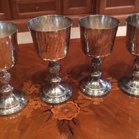 BRANDIMARTE  4 Calici RINASCIMENTO Argento 800