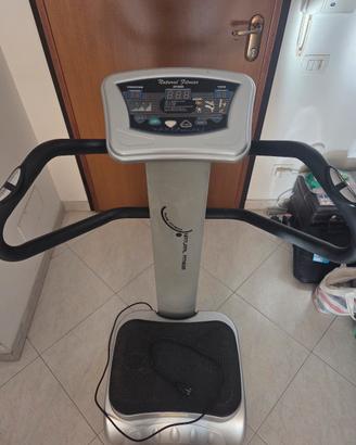 pedana vibrante fitness con manubrio verticale