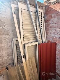 Porta persiana e finestra compl vetro + persiana