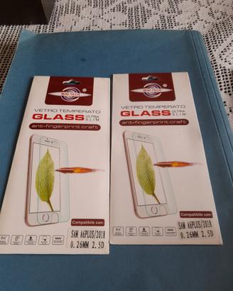 due vetro temperato Samsung A6 Plus