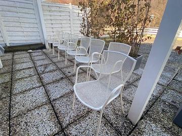 Sedie Bianche metalliche