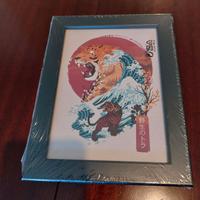 Quadretto Giapponese con Tigre