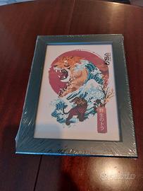 Quadretto Giapponese con Tigre