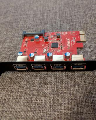 Scheda Pci express Usb 3.0 - KTU3FR-4P