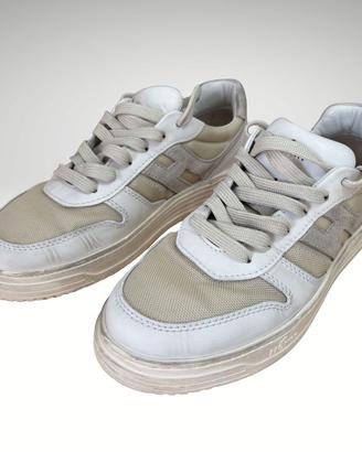 Hogan – Sneakers casual uomo (Misura 8, bianco/ecr