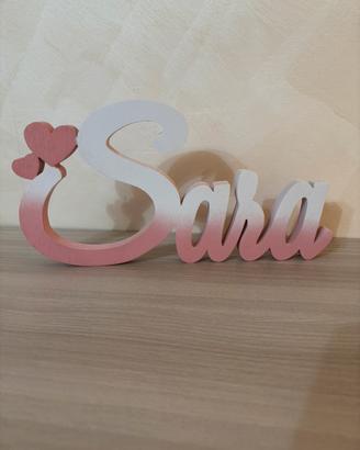 Scritte in legno
