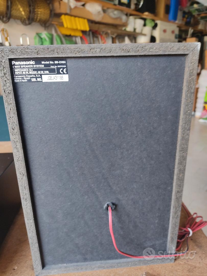 Sony amplificatore più altoparlanti Panasonic tre Audio/Video In