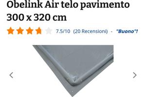 Telo pavimento protezione acqua 