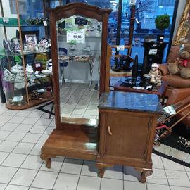 MOBILE PETINEUSE SPECCHIO 1 ANTA MARMO GRIGIO