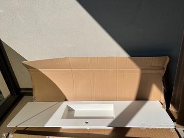 Top con lavabo per mobile bagno