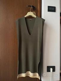 Gilet verde militare Malìparmi